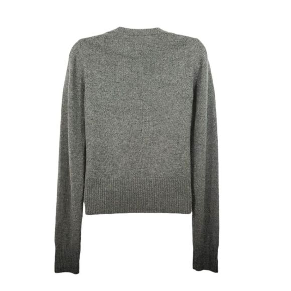 Y2K Juicy Couture Wool and Cashmere Bow Sweater in Heathered Gray Size Small - Picture 5 of 10